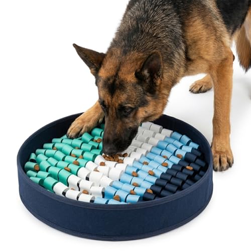 PET ARENA Adjustable Dog Snuffle Mat Interactive Feeding Toy - Multicolor - color: Round Multicolor - Snuffle Mat