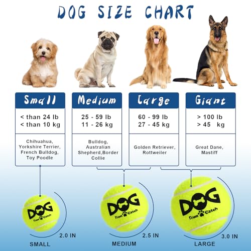 INSUM Tennis Balls for Dogs, 12 Pack Colorful Dog Toys Balls - size: Small