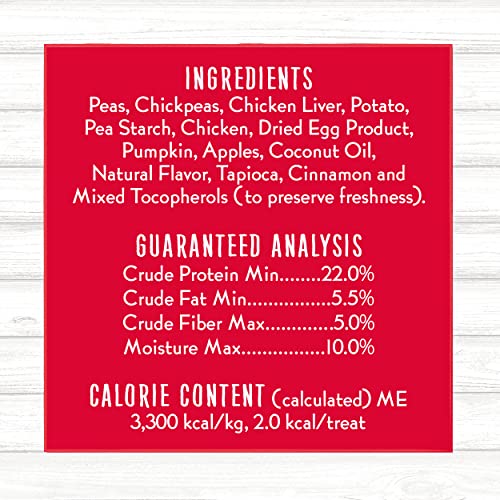 Charlee Bear Crunch Grain Free Dog Treats, Chicken,Pumpkin and Apple, 8 Ounce Resealable Bag,Low Calorie Training Treats for Dogs,Limited Ingredient,Healthy,Crunchy Dog Snacks, Made in USA (Pack of 2) - size: 8 Ounce (Pack of 2)