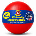 Doggie Dooley Virtually Indestructible Dog Ball - 14 Inch, Red - color: Red, size: X-Large (14 inch)