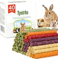 40PCS Chew Treat Rabbit Toys for Teeth Health - color: 40PCS