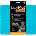 LickiMat X Large Breed Buddy Dog Lick Mat, Dog Calmer, Slow Feeder, Anxiety Reliever Alternative to Puzzle Toys, Slow Feeding Bowls. Use Peanut Butter, Wet, Raw, Mixed Food, Healthy Treats - Turquoise - color: Turquoise
