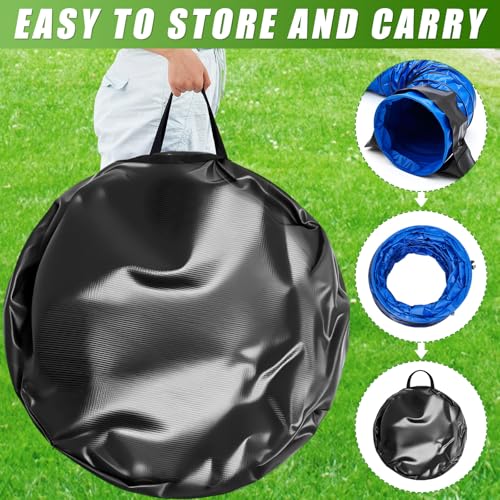 Briwooody 28in X 10ft Dog Agility Tunnel PVC for Large Dogs, Blue - color: Blue, size: 28in X 10ft