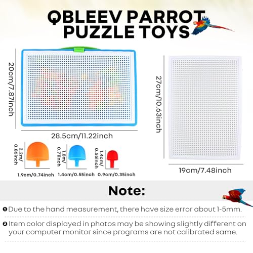 QBLEEV Parrot Puzzle Toys - Bird Intelligence Training, Parakeet & Conure Cage Accessories, Cockatiel Foraging & Chewing Toys - color: Mushroom Toy