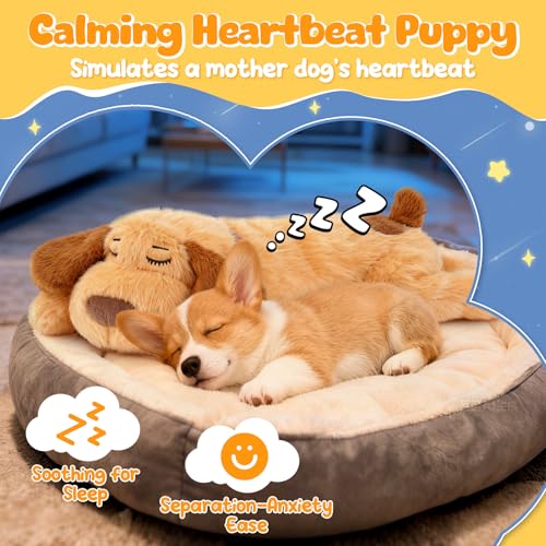 Heartbeat Puppy for Dogs, Calming Set with Lick Mat, Puppy Essentials