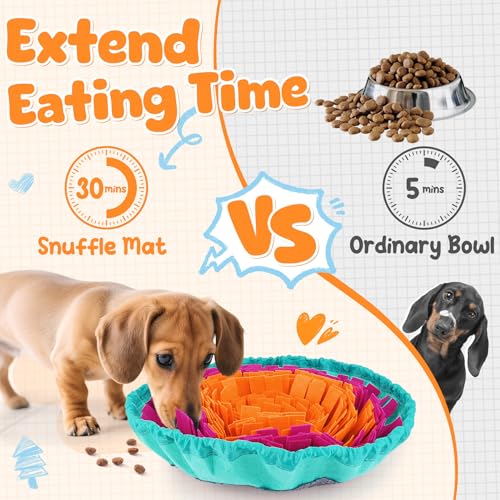 KIPRITII Snuffle Mat for Dogs & Dog Lick Mat for Small & Medium Dogs