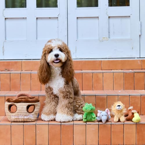 CHEWFFON Noah's Ark Burrow Dog Toy, 5-Pack Hide and Seek Toy - style: Noah's Ark