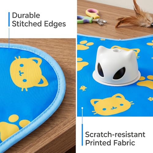 Interactive Cat Toys for Indoor Cats, Rechargeable Hide & Seek Toy - color: Blue