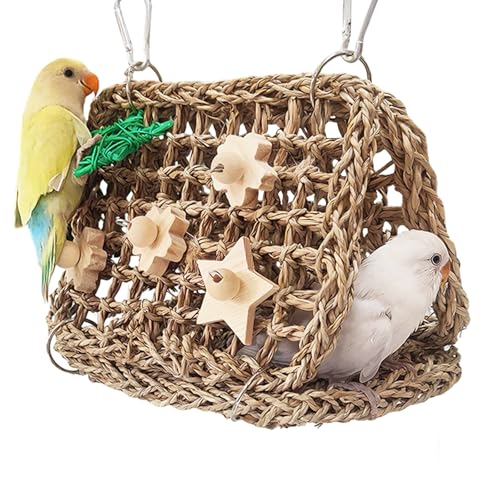 Seagrass Handwoven Bird Bed for Cage(SJ) - color: triangle