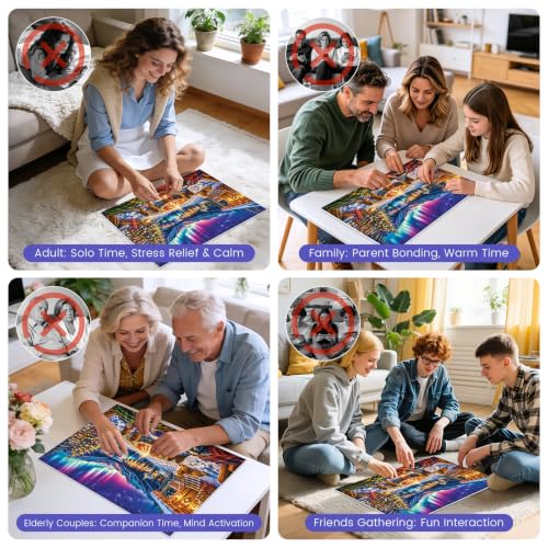 500 Piece Puzzles for Adults, Cozy Winter Cabin Jigsaw Puzzle 500 Pieces - color: Winter Cabin