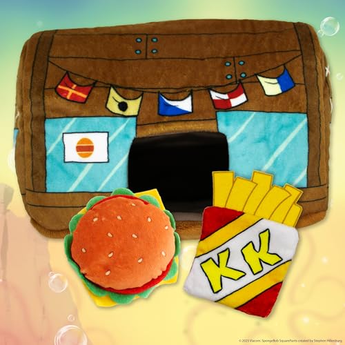 SpongeBob SquarePants Plush Dog Toys, Nesting Toy Krusty Krab Set, 3-Pack - style: Nesting Krusty Krab