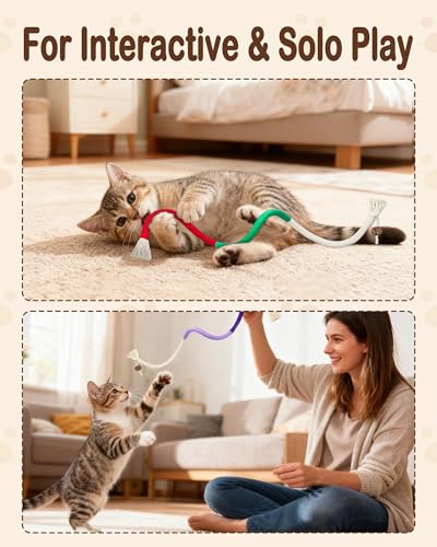 Cat Chew Rope Toys 6Pcs with Catnip, Indoor Cat Teething Toys for Kittens, Interactive Catnip Kitty Toys for All Breeds (3PCs Chew Rope & 3PCs Silvervine Sticks) - style: 3PCs Chew Rope & 3PCs Silvervine Sticks