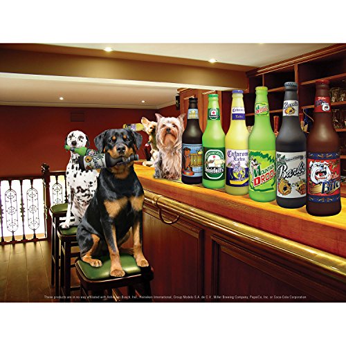 SILLY SQUEAKERS Tuffy Kennel Relaxin Wine Bottle Dog Toy: Squeaky Dog Toy, Washable and Floats, Vinyl Construction - color: Yellow Kennel Relaxin Wine Bottle