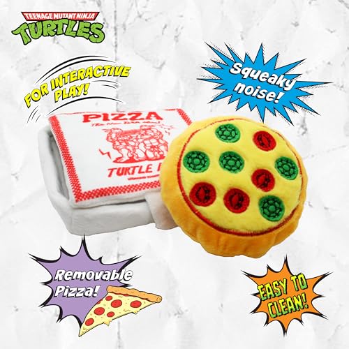 Teenage Mutant Ninja Turtles, Plush Nesting Toys for Dogs, Turtle Shell - style: Pizza
