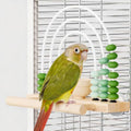 Wooden Foraging Bird Toy with Treat Box & Abacus Beads