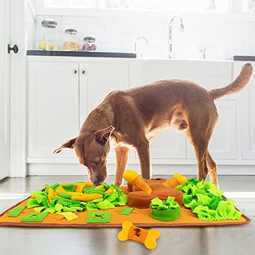 AWOOF Snuffle Mat Dog Enrichment Feeding Mat - color: D