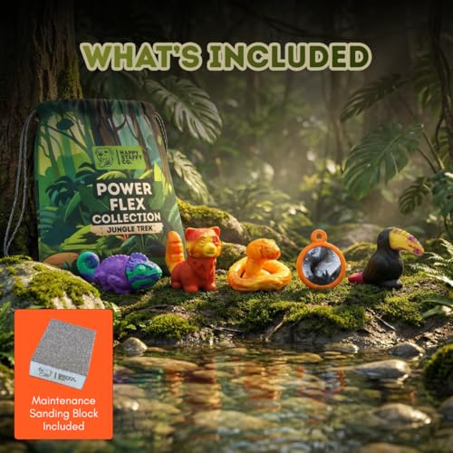 Happy PowerFlex Jungle Trek Dog Chew Dog Toys, 5 Piece Set