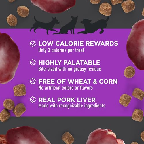 Cloud Star Tricky Trainers Soft & Chewy Dog Treats, Liver, 14 oz. Pouch (Pack of 12) - size: 14 Ounce (Pack of 12)