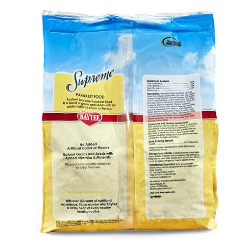 Kaytee Supreme Parakeet Food 5 Pounds - size: 5 Pound (Pack of 1)