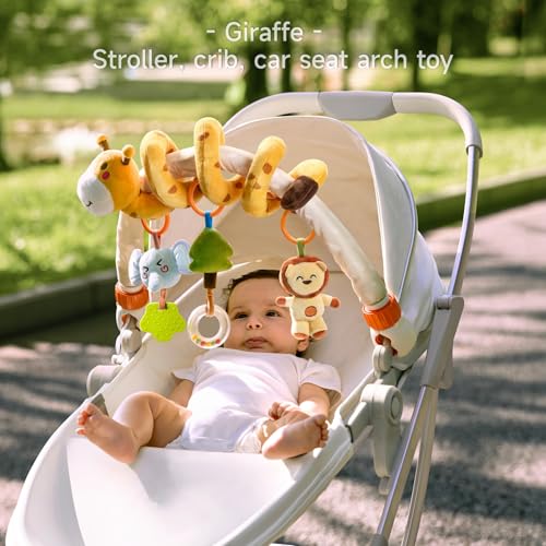 TUMAMA Baby Stroller Arch Toy,Portable Baby Mobile, Infants 0-12 Months - style: Spiral+Arch