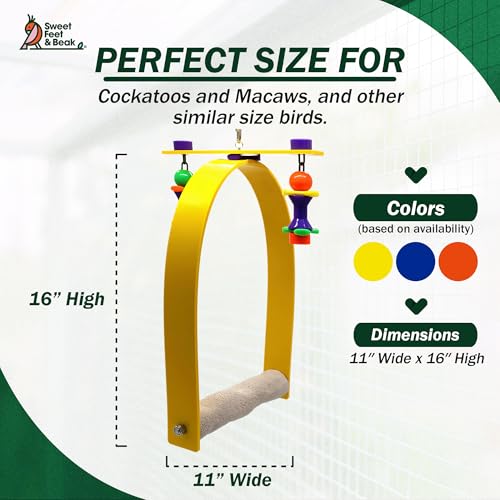 Sweet Feet and Beak Whirly Bird Swing, X-Large Indoor Pedicure Perch