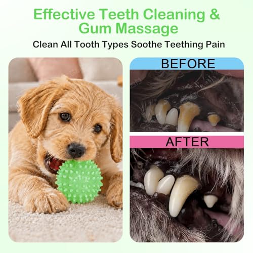Puppy Toys, 6 Pack Dog Chew Toys, Teething Toys for Small Dogs, Green - color: Green, size: Small（6Pack）
