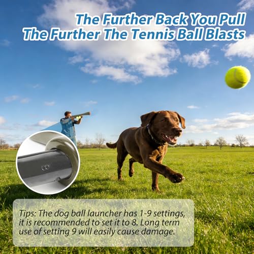Dog Ball Launcher, Tennis Ball Thrower Launches 30+ft, Green - color: Green