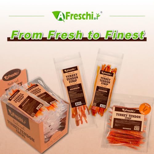 A Freschi srl® All-Natural Turkey Tendon for Dogs, Strips, 10 Count - size: 10 Count (Pack of 1)