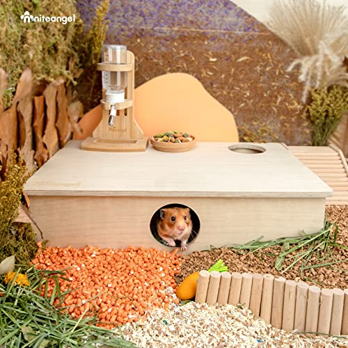 Niteangel Multi-Chamber Hamster House Maze: 2 Entrance 6 Rooms Maze Habitat - size: 6-Room Large