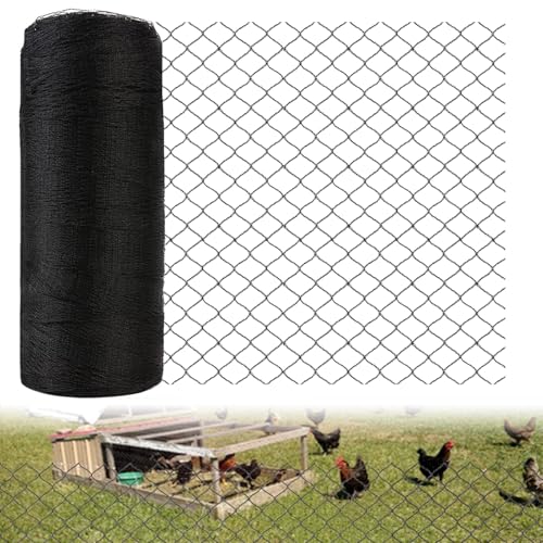 7.5x100ft Bird Netting for Chicken Coop, 1/2" Mesh Chicken Netting Cover - size: 7.5x100FT-1/2"
