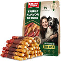 Beloved Pets Dog Treats & Rawhide Bones Wrapped Chicken and Duck - Pet Chews Sticks for Large, Medium & Small Breeds - Long Lasting Chewers Snacks – Puppy Treats - size: 10.6 Ounce (Pack of 1)
