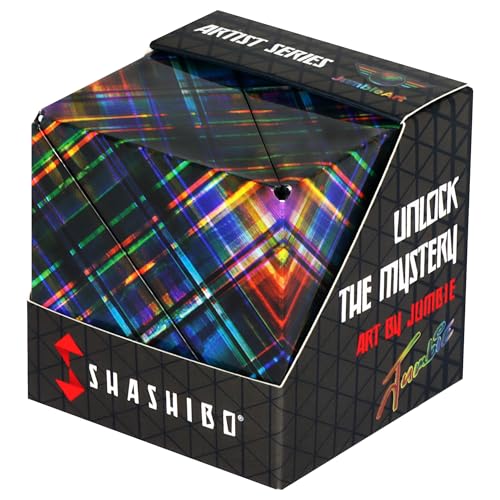 Shashibo DODECA Magnetic Puzzle Cube, Stress Relief Fidget Toy - color: Disco Plaid, size: DODECA