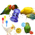 Bird Foraging Toys, Interactive Parrot Puzzle Feeder for Mental Enrichment, Clear Acrylic Treat Dispenser Wheel for Small to Medium Birds, Cockatiel, Conure, Parakeet, Budgie (1 Pack) - color: YELLOW
