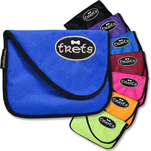 Woofhoof Dog Treat Pouch, Blue Training Treat Pouch - Clip On Dog Treat Holder, Innovative No Spill Design, Magnetic Flap, Expandable Gusset, Made of Durable Nylon, Machine Washable - color: Blue