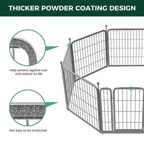 FXW Aster Dog Playpen Designed for Yard, 24"H, 24 Panels - size: 24"H & 24 Panels