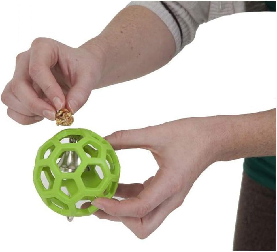 JW Pet Activitoys HOL-ee Roller Parrot Toy, 4in Diameter - size: 3.5'' diameter 7.75'' length