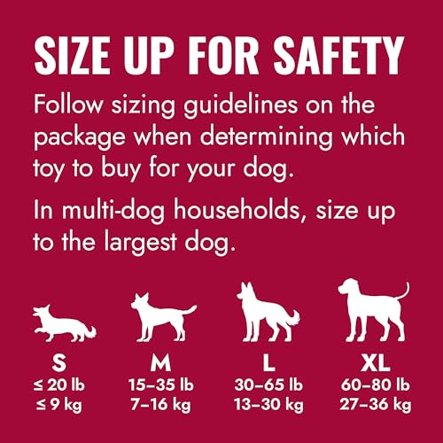 KONG Goodie Bone, Natural Rubber Treat Toy, Red, for Extra Large Dogs - size: X Large (Pack of 1)
