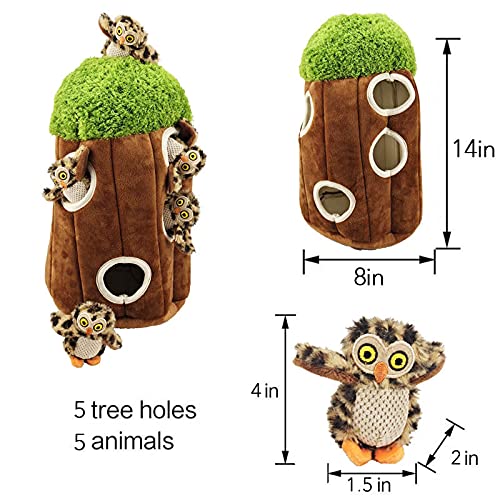 Glow Pups Dog Puzzle Toy Tree, Large, Green Forest Animal - size: Large