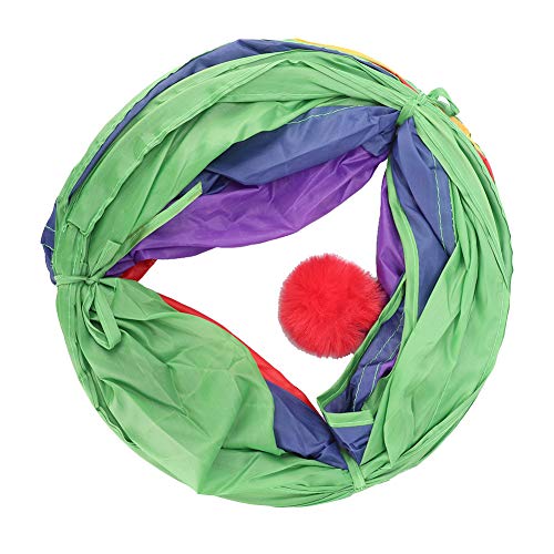 Cat Play Tunnel,Occupiedpet Collapsible Cube Tent with 4 Entry Points - color: I-shaped