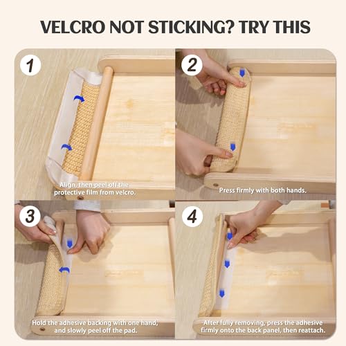 PETKARAY L Shape Cat Scratcher, Sisal Kitty Scratching Ramp, Vertical Scratch Pad for Indoor Cats, 25.2" Furniture Protector with Catnip, Classic - color: Classic