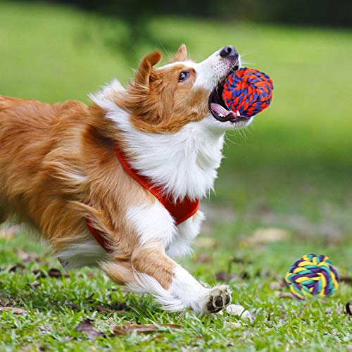 SHARLOVY Large Tough Chew Toys for Aggressive Chewers, 9 Pack Dog Rope Toys - color: 9 Packs, size: Large