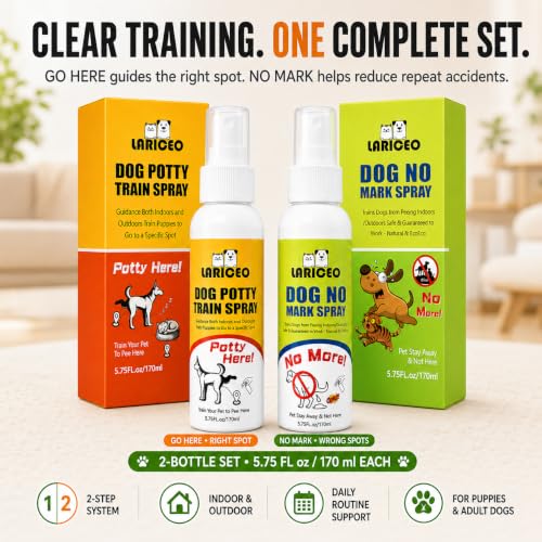 Dog Potty Location Training Sprays for No-Go and Go-Here Zones - size: 360ml
