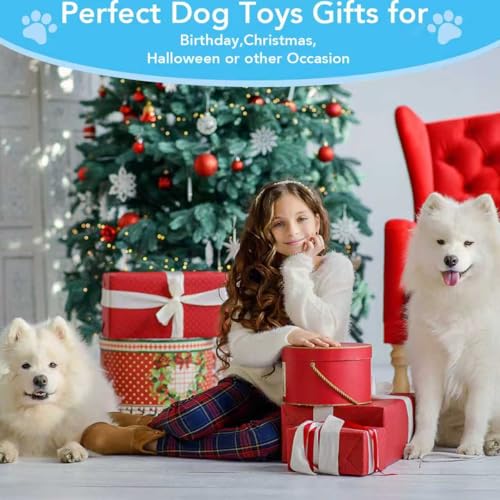 No Stuffing Squeaky Dog Toys Plush Chew toys for Small Medium Large Breed - style: 6 pack