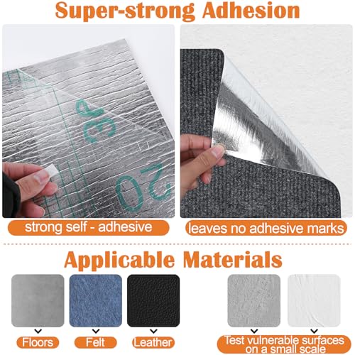 Cat Scratch Furniture Protector - 40" x 13.8" Trimmable Self-Adhesive Cats Claws Scratch Pads, DIY Cat Climbing Couch Protector for Scratch Post Cat Tree Replacement Indoor (Dark Gray) - color: Dark Gray, size: 13.8" x 40"
