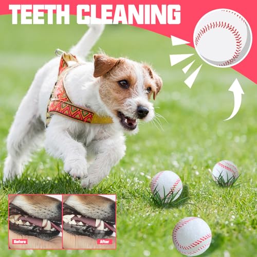 X-Small Dog Tennis Balls Dog Toys Ball 1.72" Pack of 6, Fit Ball Launchers - color: Baseball style