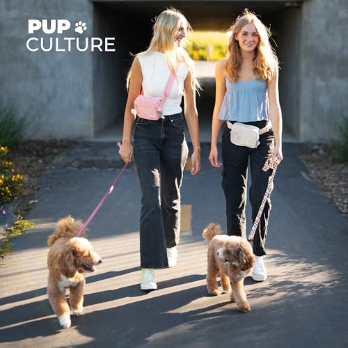 Pup Culture Dog Treat Pouch with Poop Bag Dispenser and Removable Treat Pouch | Cross Body Dog Walking Bag | The Perfect Puppy Training Tool and Even Better Gift - color: Green
