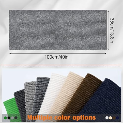Cat Scratch Furniture Protector - 100" x 13.8" Trimmable Self-Adhesive Cats Claws Scratch Pads, DIY Cat Climbing Couch Protector for Scratch Post Cat Tree Replacement Indoor (Light Gray) - color: Light Gray, size: 13.8" x 100"