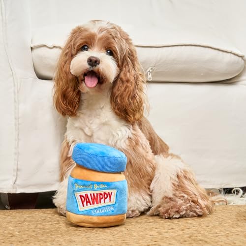 CHEWFFON Interactive Dog Enrichment Toy, Crinkle & Snuffle Puppy Toys - style: Peanut Butter