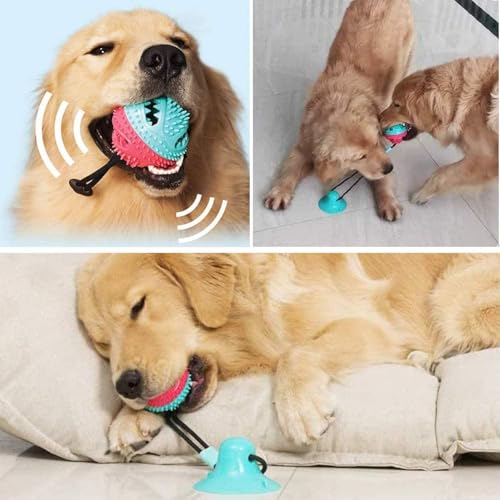 Dog Chew Toys for Aggressive Chewers, Puppy Dog Training Treats Teething Rope Toys for Boredom - Dog Puzzle Treat Food Dispensing Ball Toys for Small Large Dogs