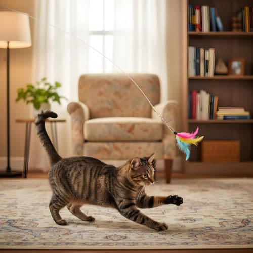 5 Pcs Replacement Strings for Cat Wand Toy,